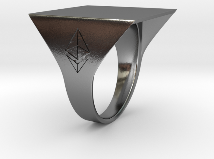 Ethereum influencer Ring 3d printed