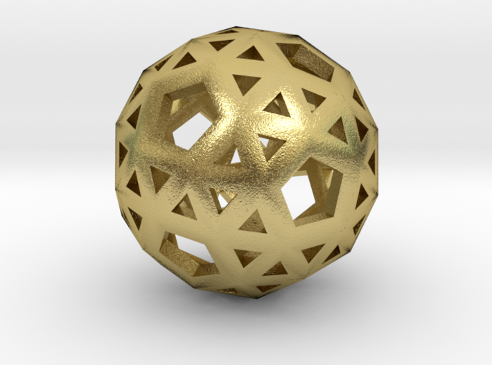 Snub Dodecahedron 3d printed