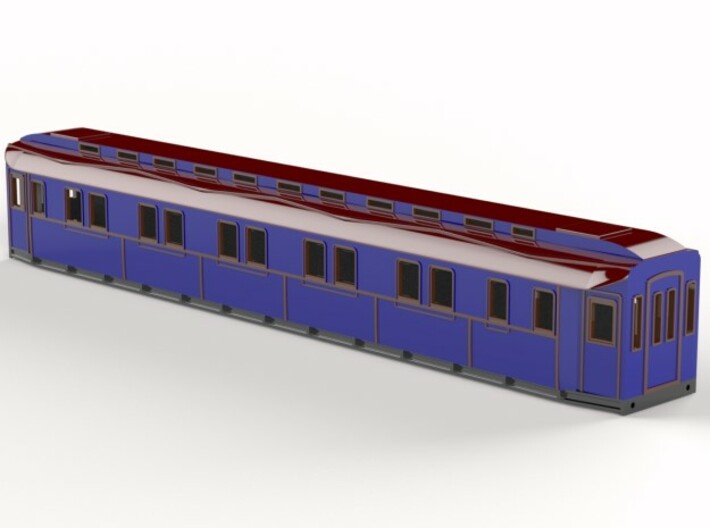 Ao2 - Swedish passenger wagon 3d printed CAD-model