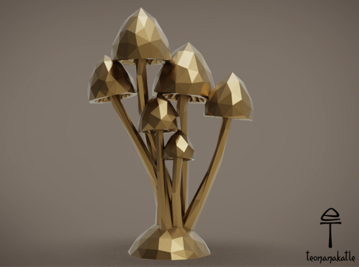 Mushrooms Lowpoly 3d printed