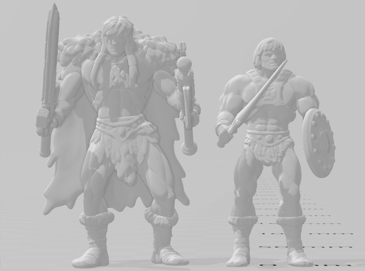King Grayskull miniature model fantasy games heman 3d printed 