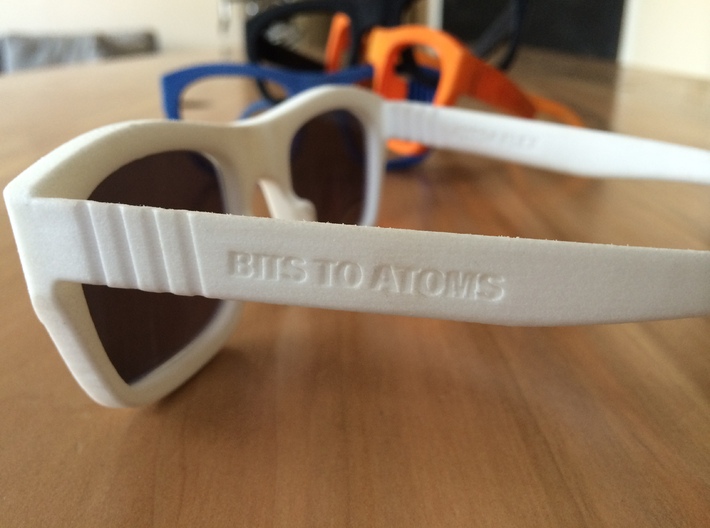 71914 FLEX Sunglasses Frames by Bits to Atoms 3d printed living hinge detail