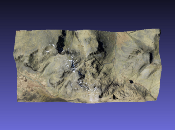 Scafell Pike - Photo 3d printed Surface of Scafell Pike - Photo model