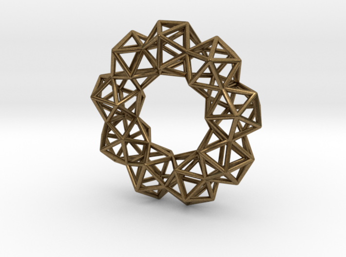 Icosahedron Radial Pendant 3d printed 