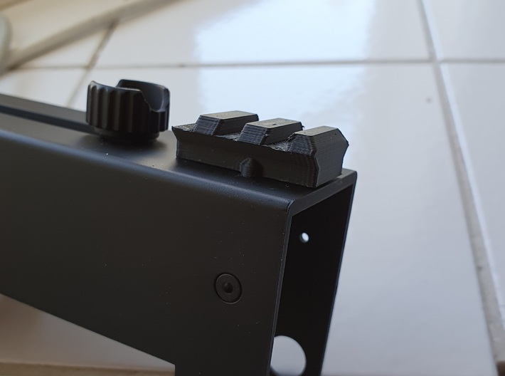 Front sight rail for JG Mac10 AEP 3d printed 