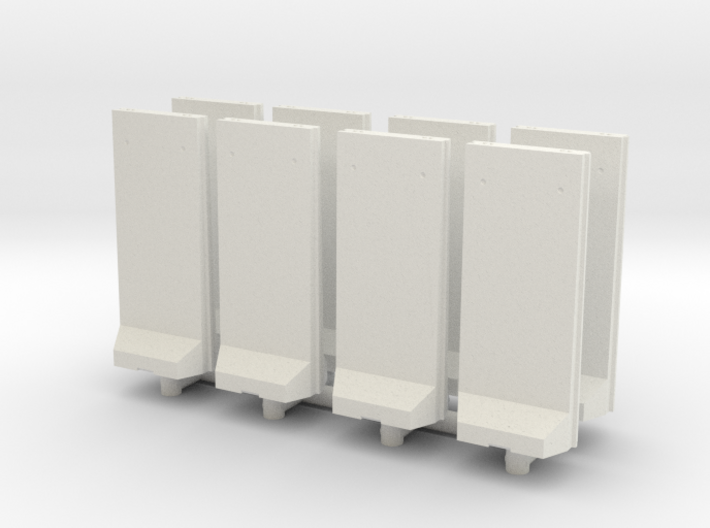 Concrete T-Wall (x8) 1/160 3d printed