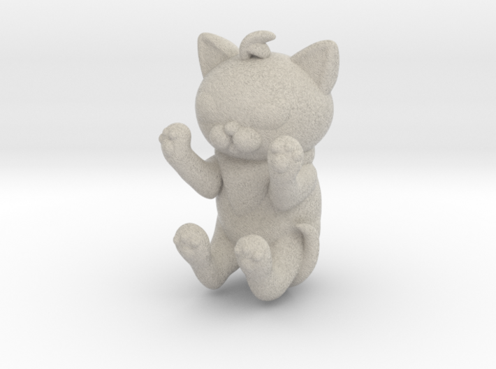 PawsUp Kitten Pendant 3d printed