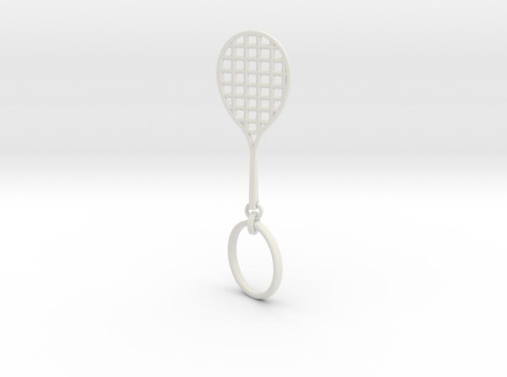 Tennis Keychain 3d printed
