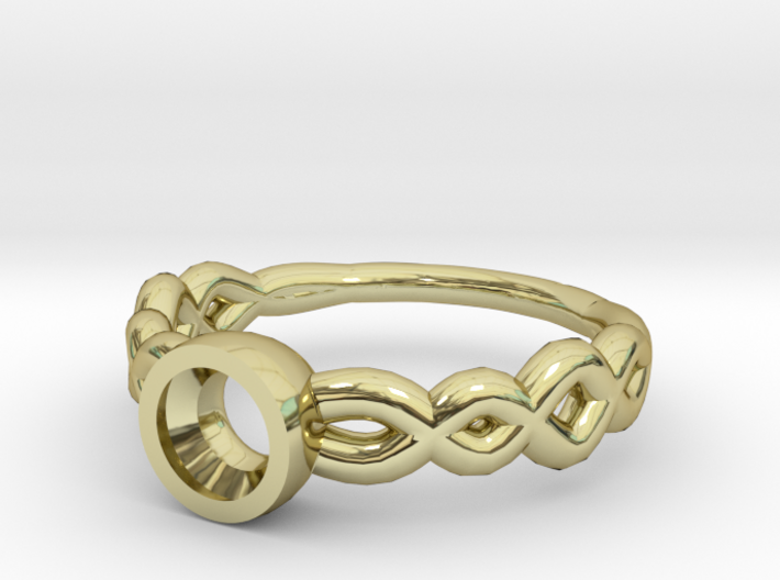 GBW13 Solitaire Engagement Ring 3d printed