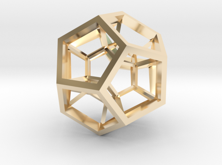 4D Dodecahedron 3d printed