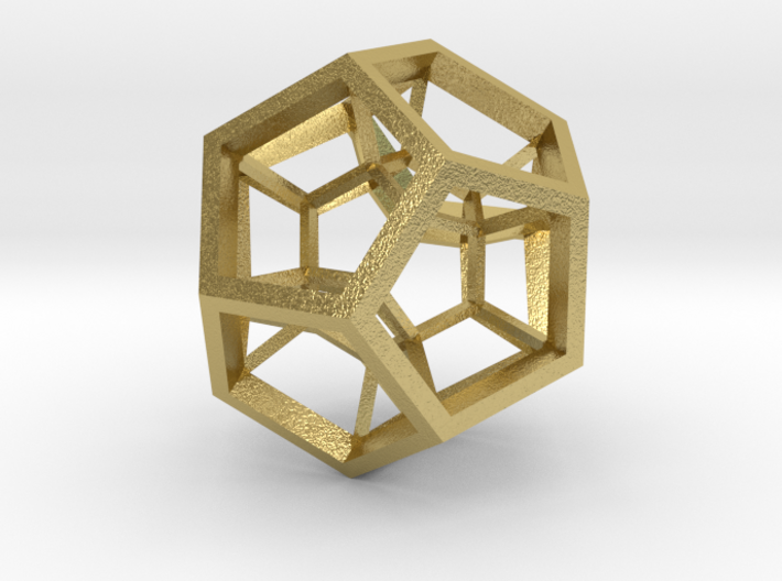 4D Dodecahedron 3d printed