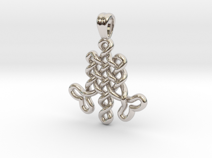 Two keys knot [pendant] 3d printed
