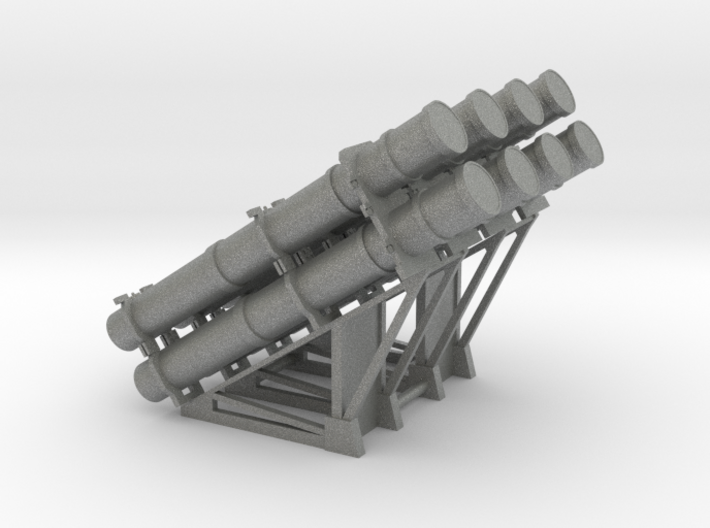 Harpoon missile launcher 4 pod x 2 1/50 3d printed 