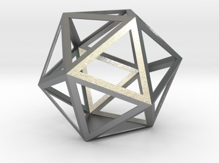 Lawal 84mm x 97 mm x 78 mm skeletal icosahedron 3d printed