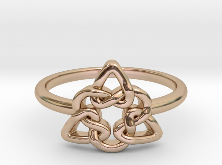 Celtic Knot ring 3d printed 