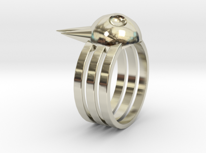Death The Kid Skull Ring 3d printed