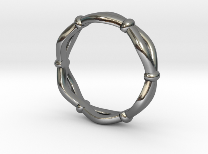Knots Band Ring 3d printed