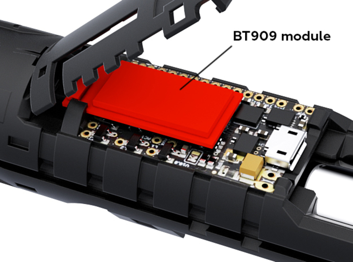 Revanted Chassis 3d printed BT909 bluetooth module