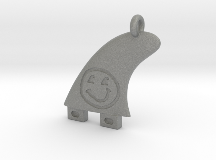 Surf fin keychain 3d printed