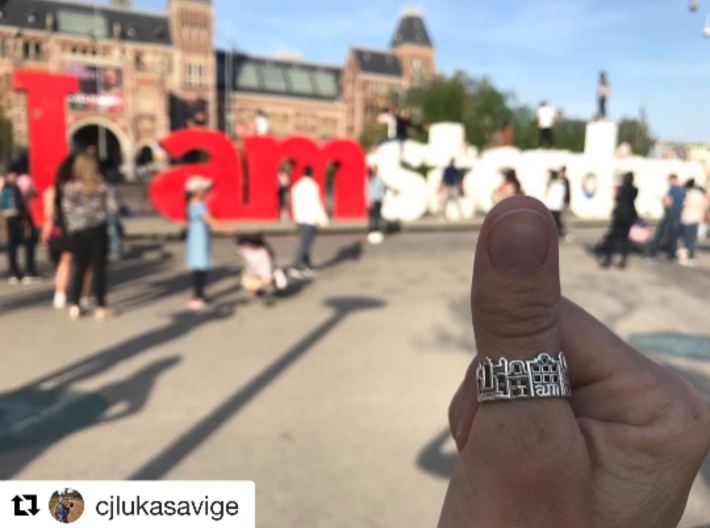 Amsterdam Ring - Gift for Traveler 3d printed 