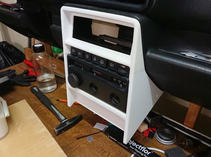 Lancia Delta centre console frame 3d printed 