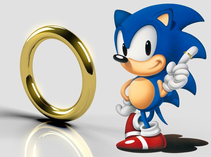 Gold Ring FILLED Sonic The Hedgehog Music From The Original Motion