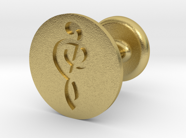 Treble Clef Wax Seal 3d printed