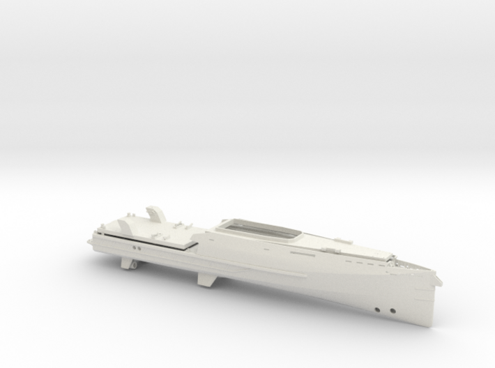 Fast Patrol Vessel, Hull and decks (1:100) 3d printed