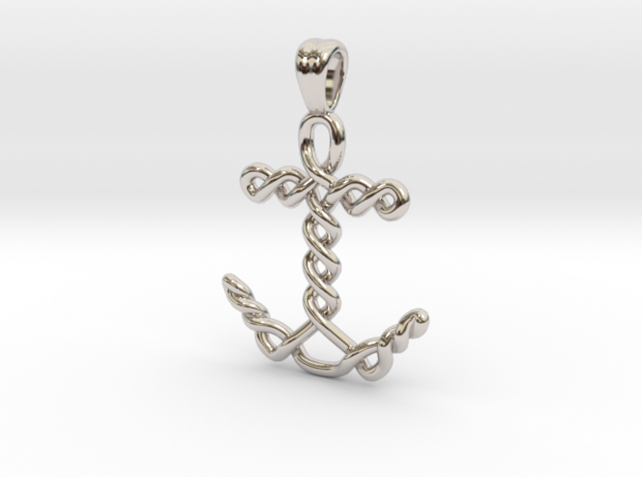 Anchor knot [pendant] 3d printed