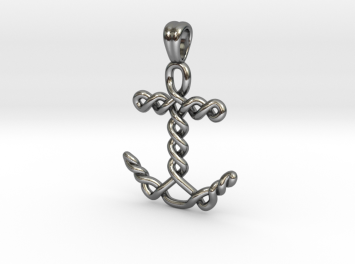 Anchor knot [pendant] 3d printed