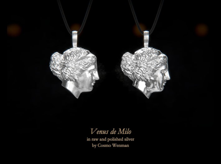 VENUS DE MILO necklace pendant 3d printed 