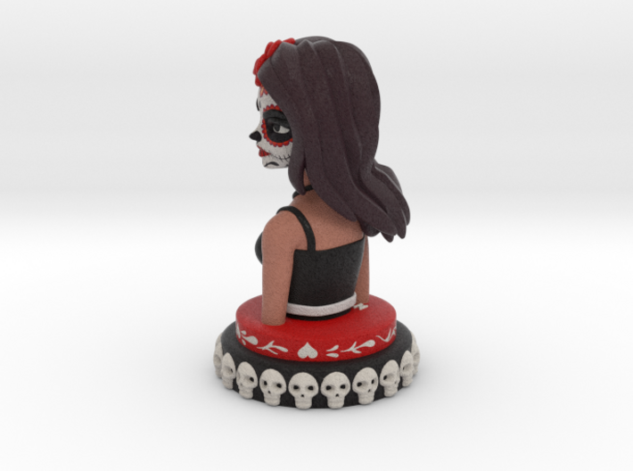 Sylized Sugar Skull Bust 3d printed