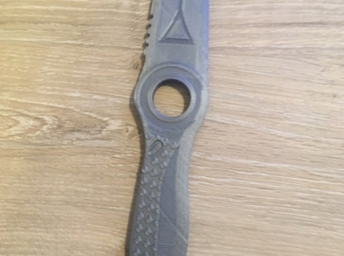 survival knife full size 3d printed 