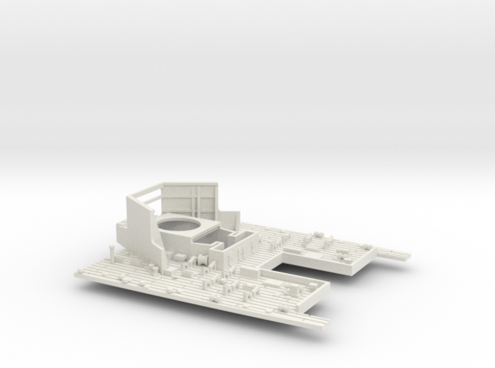 1/350 HMS Queen Mary Upper Deck Front 3d printed