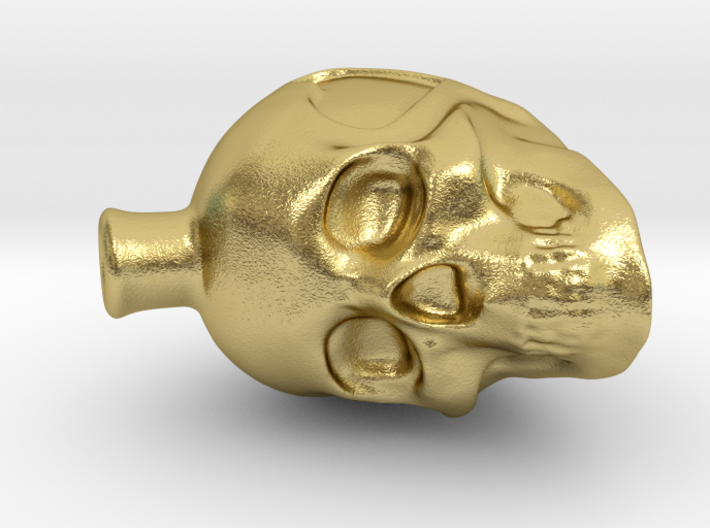 D2 Hollow Skull Dice 3d printed