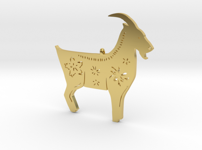 Chinese zodiac GOAT sign pendant 3d printed