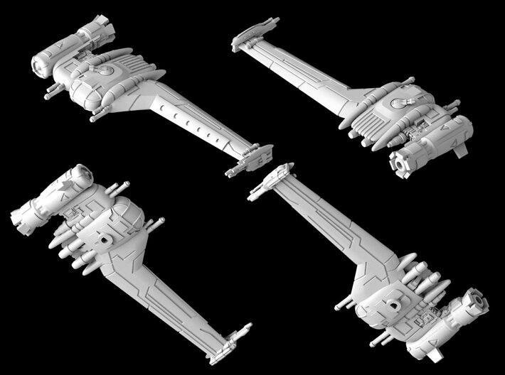 G-Wing (1/270) 3d printed