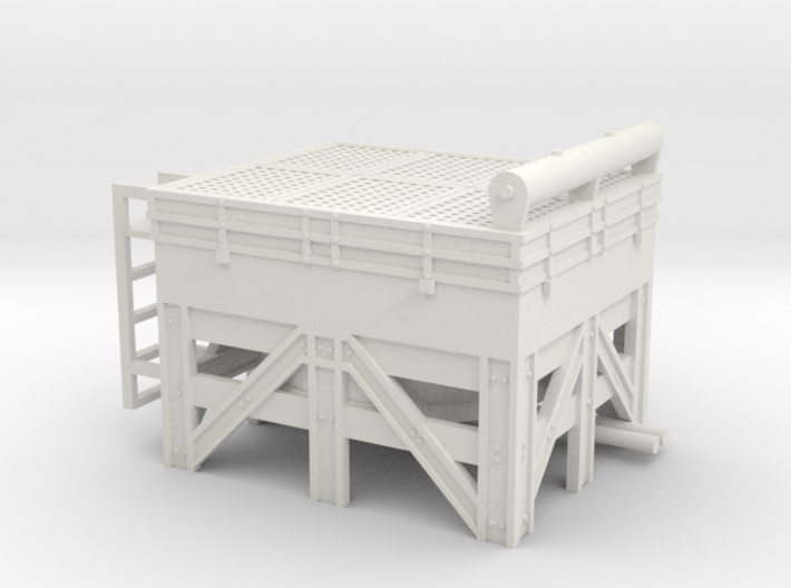 1/50th Hydraulic Fracturing Cooling Tower 3d printed