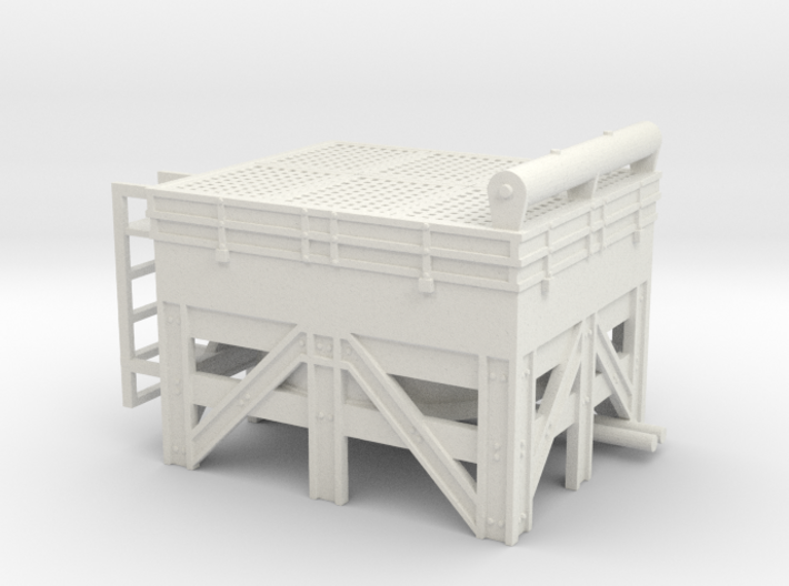 1/64th Hydraulic Fracturing Cooling Tower 3d printed 
