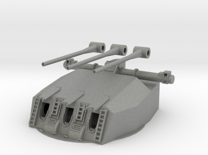 1/100 French Richelieu Aft Triple 152mm Turret B 3d printed