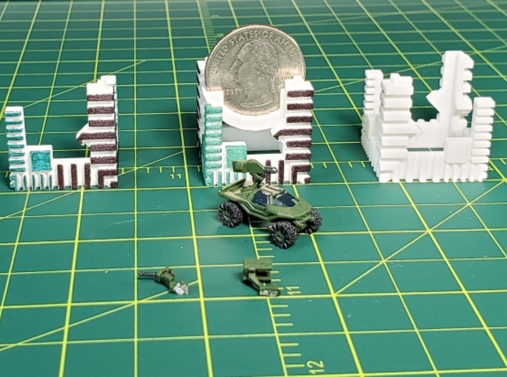All-Terrain Vehicle closed cab with weapons 3d printed 