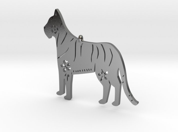 Chinese zodiac Tiger sign pendant 3d printed
