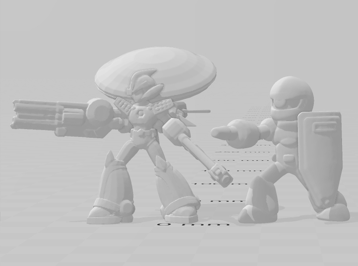 Mega Man X Ultimate Armor miniature model game rpg 3d printed 