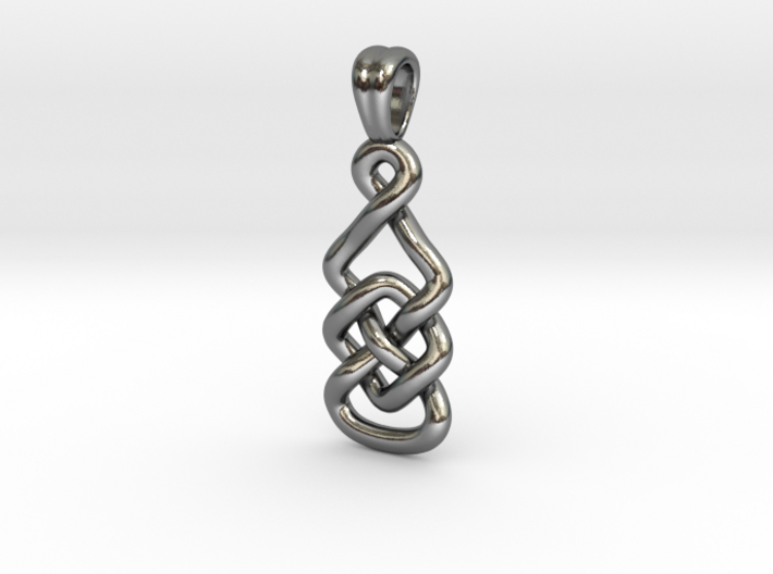 Marquise knot [pendant] 3d printed