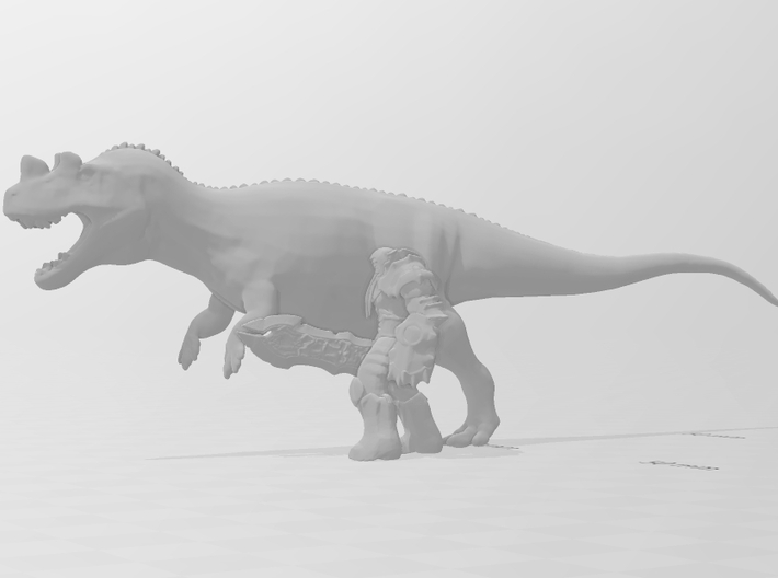 Ceratosaurus dinosaur miniature model fantasy game 3d printed 