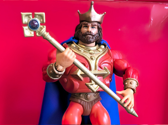 King Randor's Staff for Origins (MOTU) 3d printed Painted (doesn't come painted)