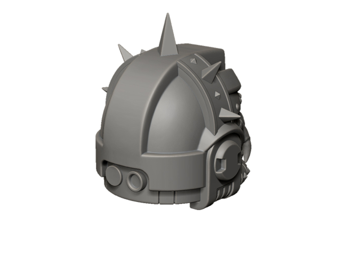 Zealot Wolf Skull Helm 7" scale 3d printed 