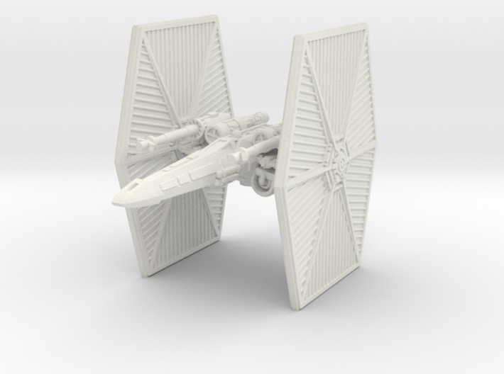X-TIE Fighter Ugly (1/270) 3d printed 