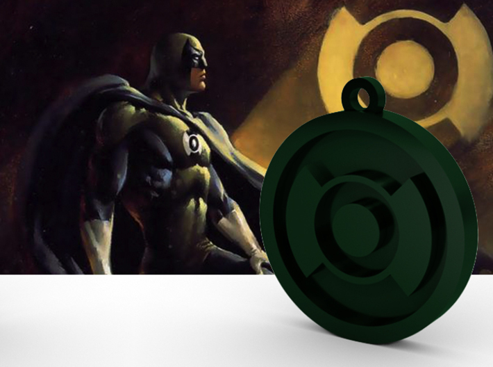 Batman In Darkest Knight Symbol Pendant 3d printed