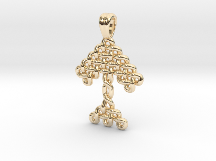 Tree knot [pendant] 3d printed